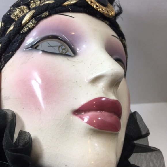 Clay Art Ceramic Decorative, Collectible Face Wall Mask - Picture 7 of 16